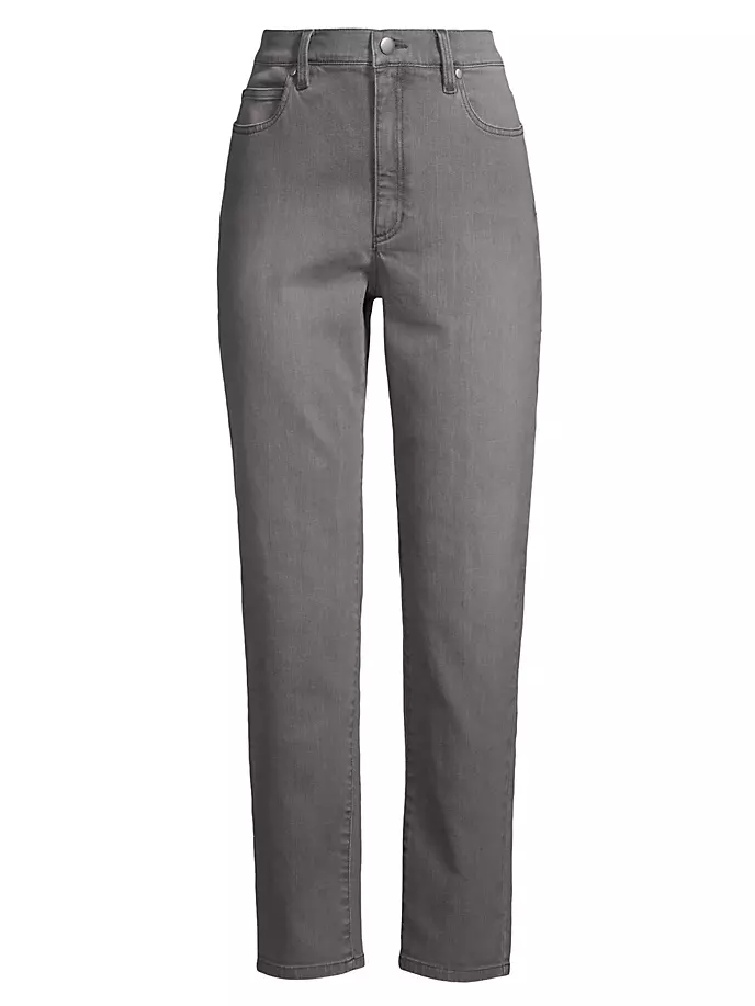 

Джинсы узкого кроя с высокой талией Eileen Fisher, цвет black wash