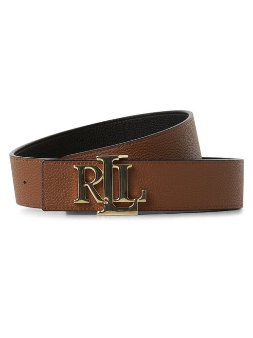 

Двусторонний кожаный ремень Lauren Ralph Lauren, черный