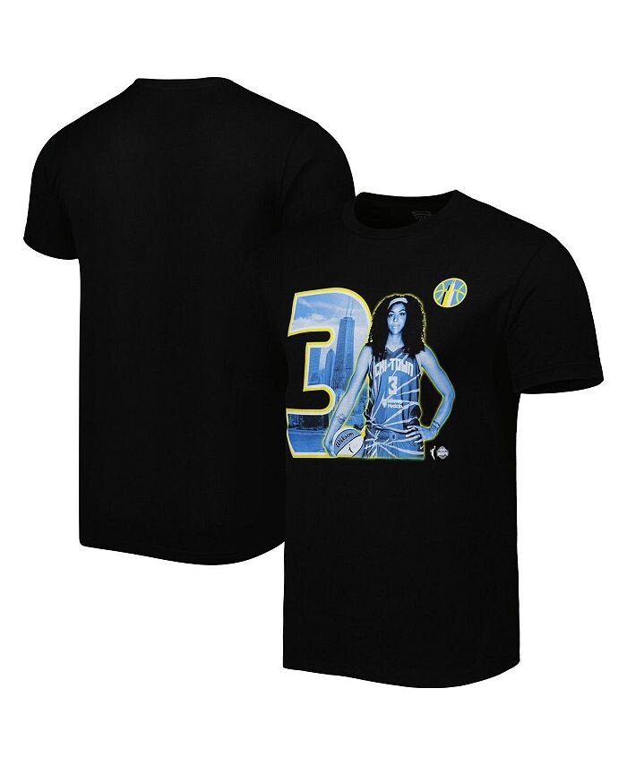 

Черная мужская и женская футболка Candace Parker Chicago Sky Player Skyline Stadium Essentials, черный