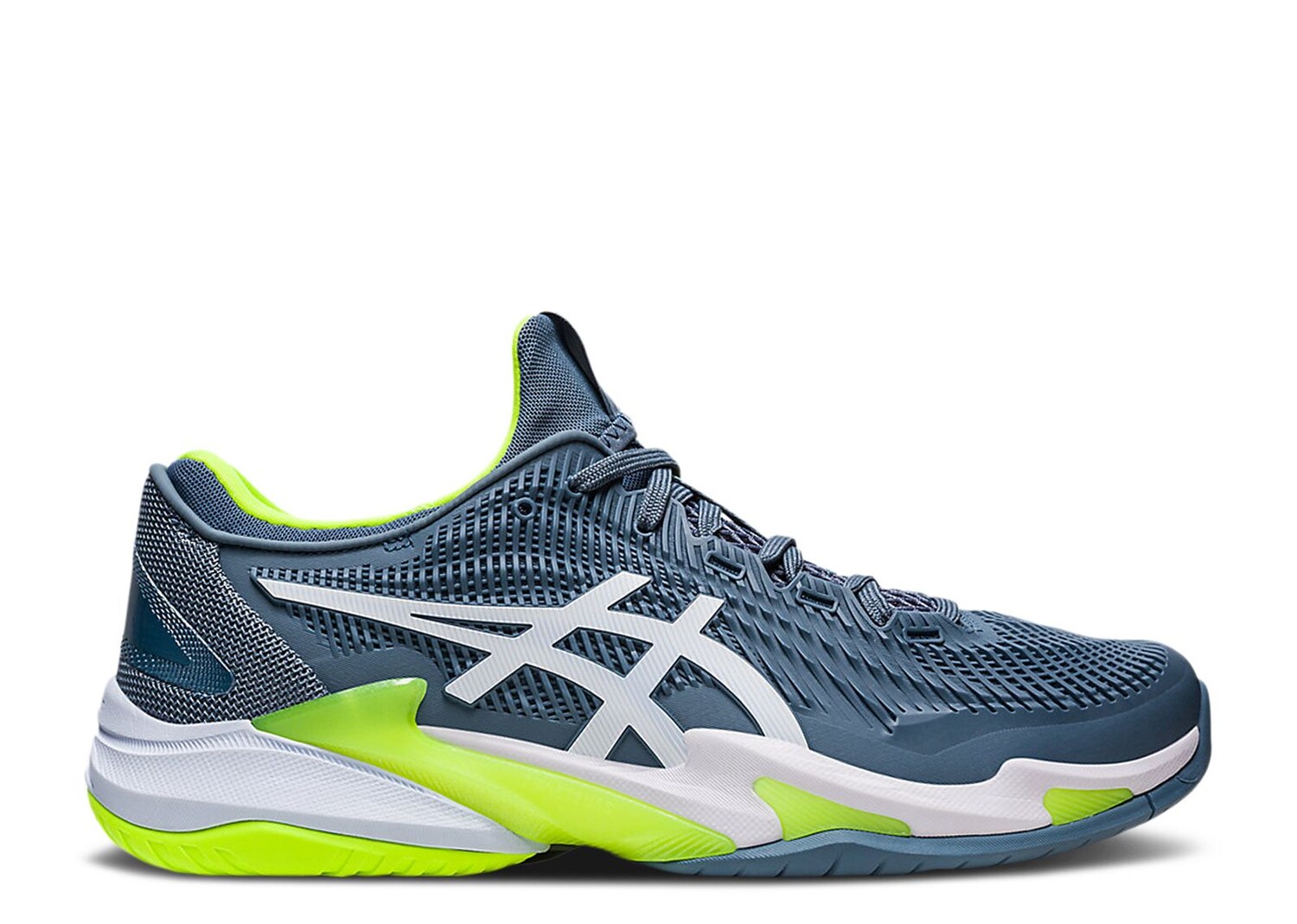 

Кроссовки ASICS Court Ff 3 'Steel Blue Lime', синий, Синий;серый