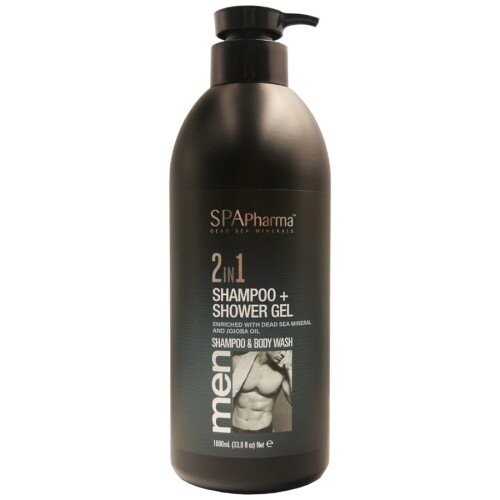 

Шампунь и гель для душа, 1000мл Spa Pharma, Men 2in1 Shampoo + Shower Gel