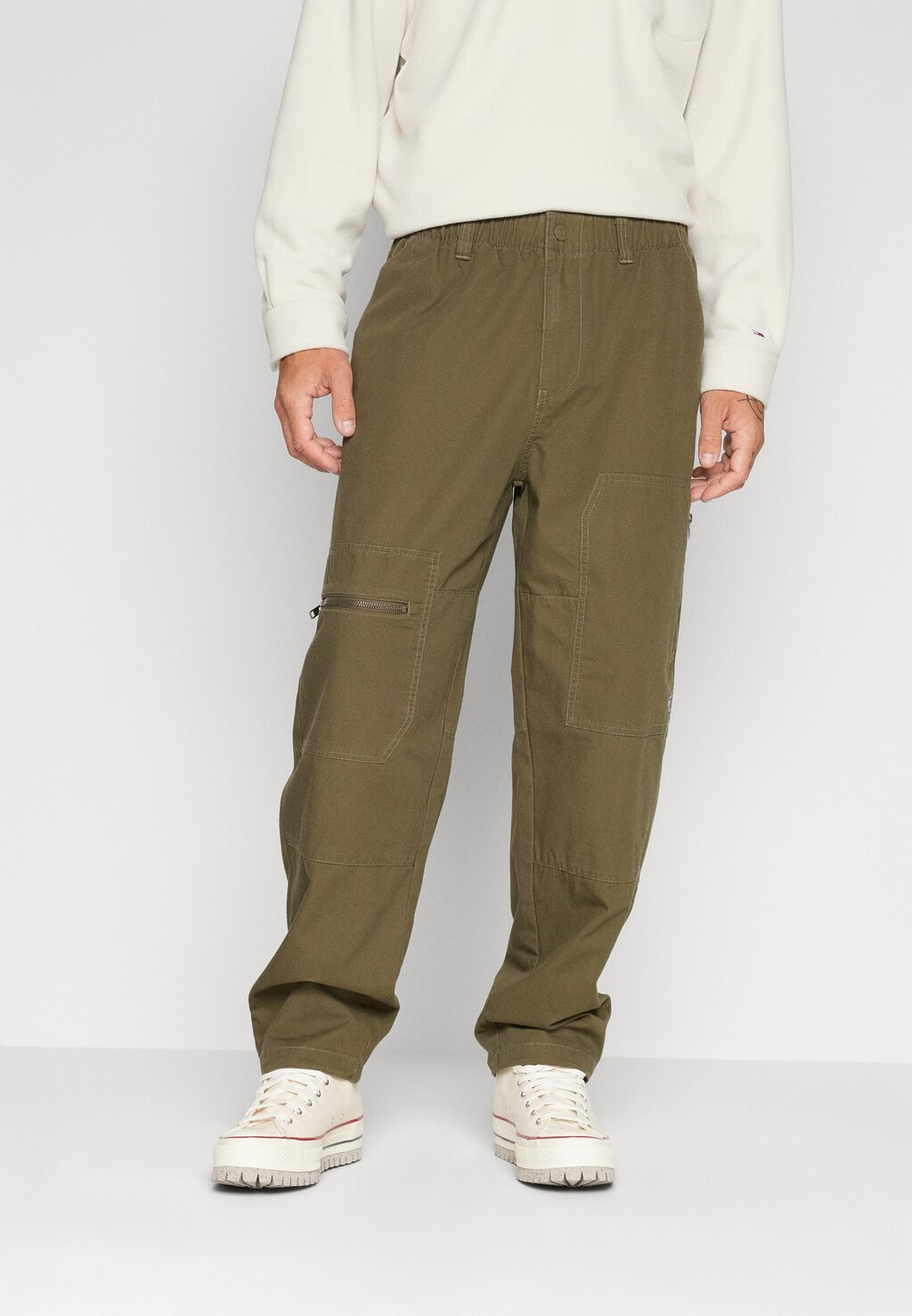 

Брюки AIDEN TAPERED PANT Tommy Jeans, оливково-зеленый
