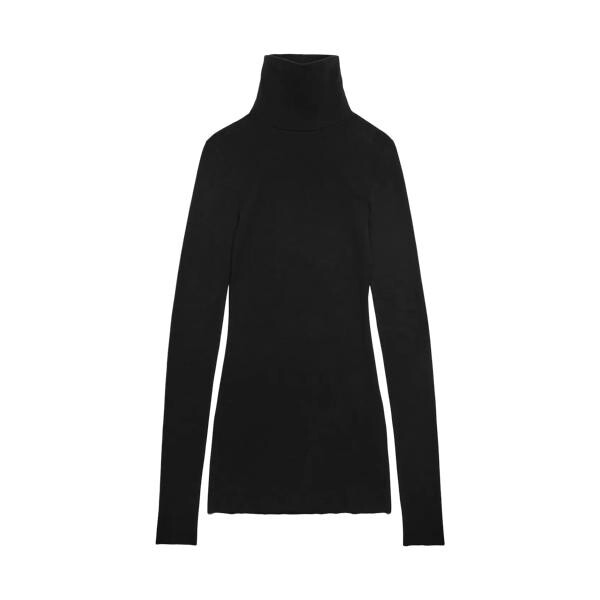 

Платье minikleid mit stehkragen black black Ami Paris, черный