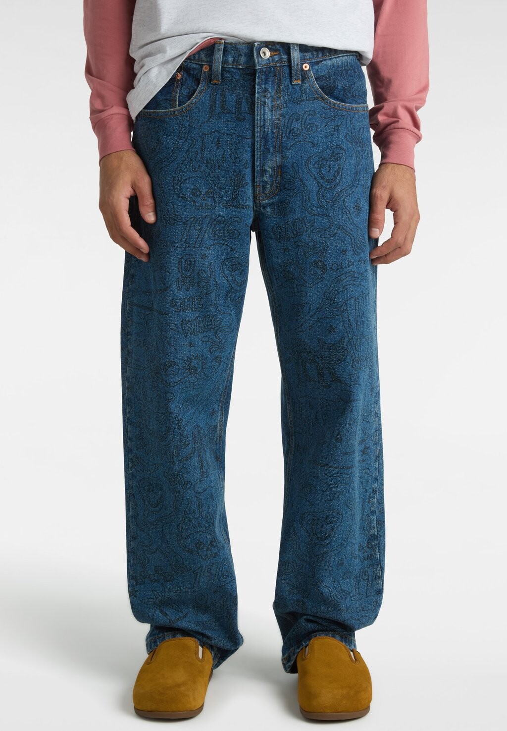 

Джинсы свободного кроя CHECK-5 PRINTED LOOSE Vans, цвет vintage indigo