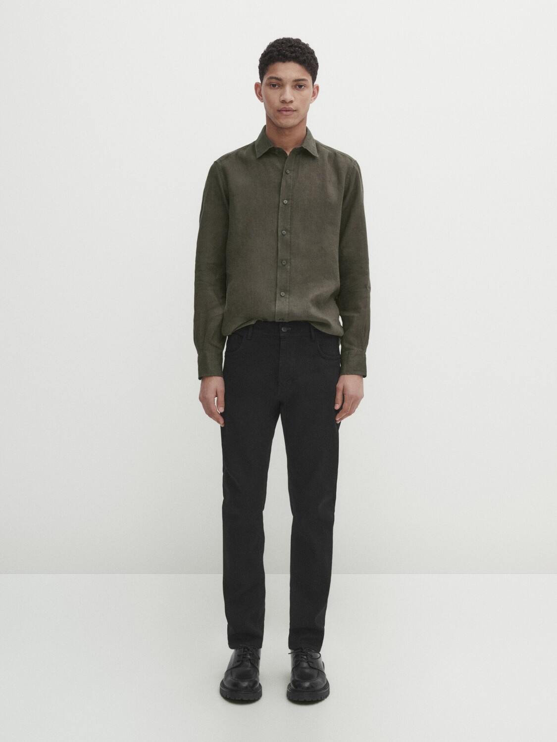 

Джинсы узкого кроя Massimo Dutti, черный