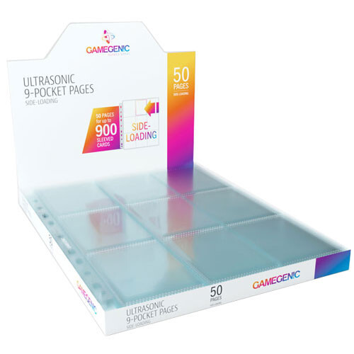 

Карточная игра Gamegenic Ultrasonic Sideloading 9-Pocket Pages: Clear (50)