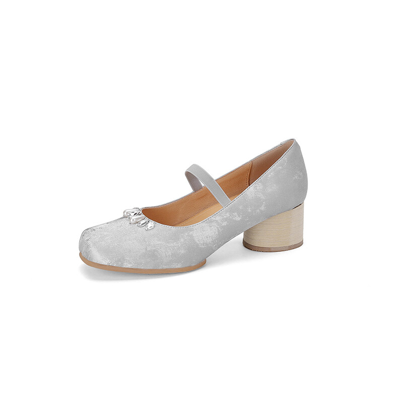 

Туфли женские на высоком каблуке Mo Lin, цвет Silver Gray
