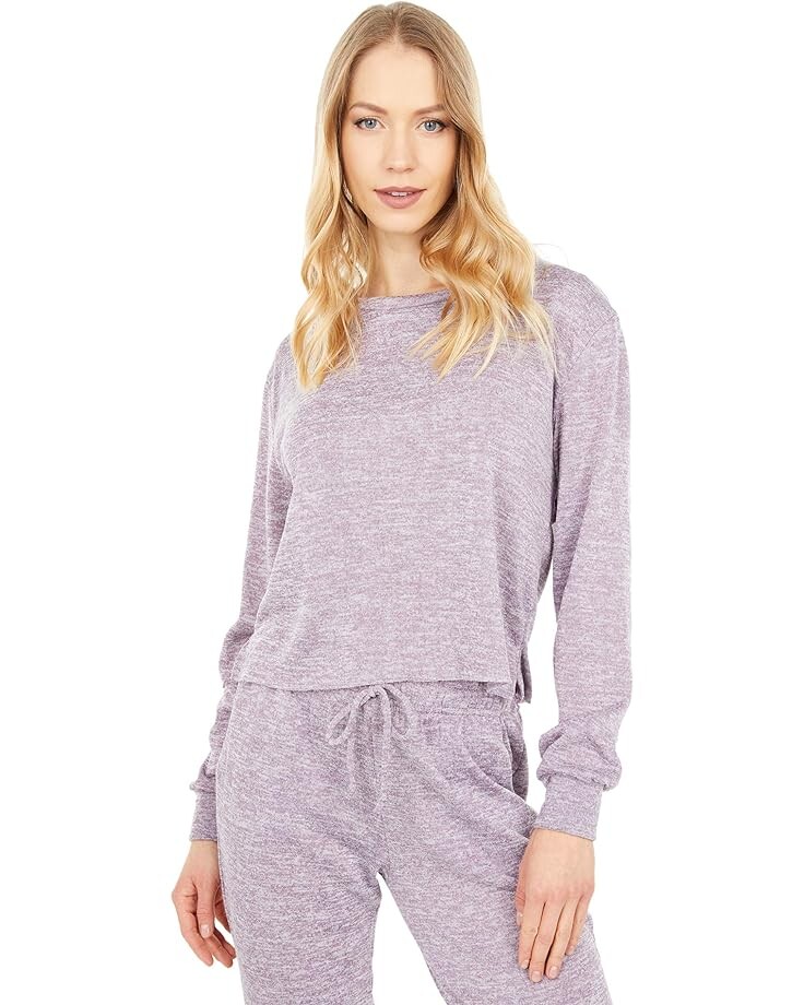 Брюки YMI Two-Piece Pullover & Pants Fleece Set, цвет Spiced Plum