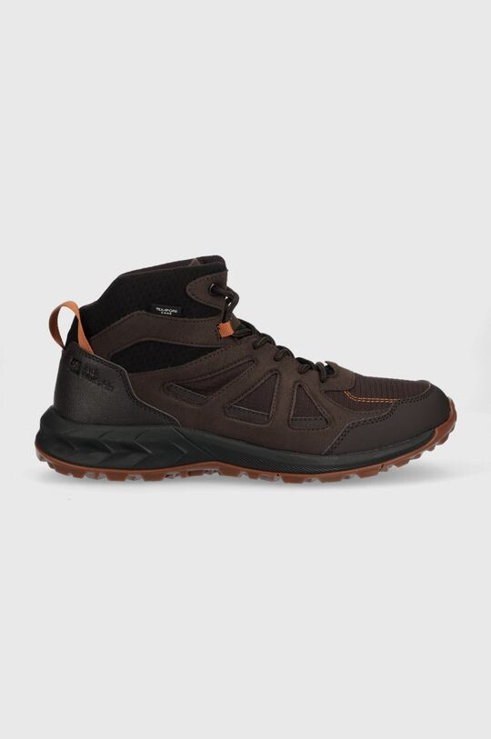 

Кроссовки Woodland 2 Texapore Mid Jack Wolfskin, коричневый
