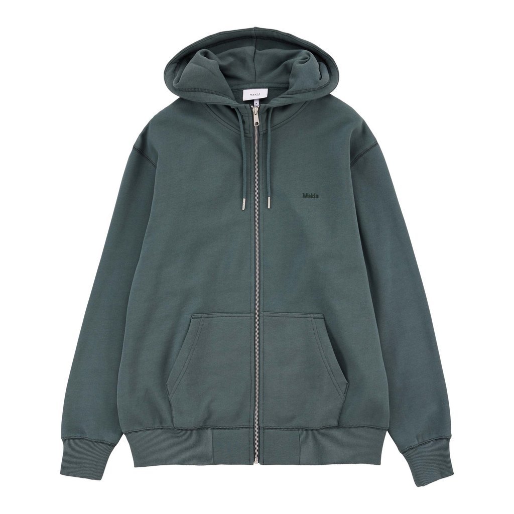 

Толстовка на молнии ENSO HOODED ZIP Makia, сине-серый