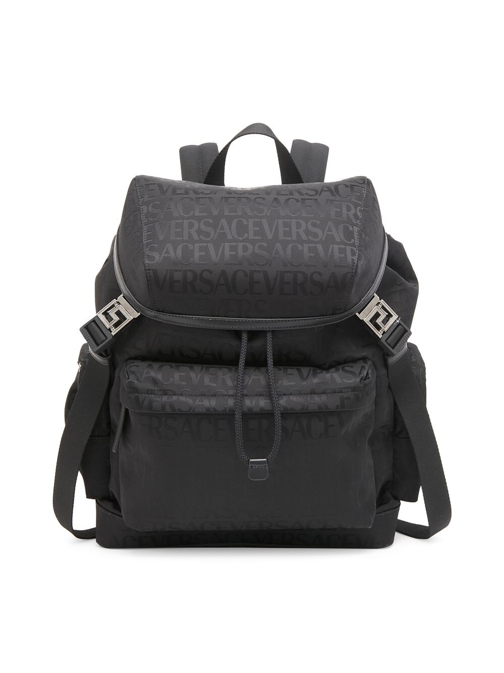 

Рюкзак из нейлона с логотипом Versace, неро