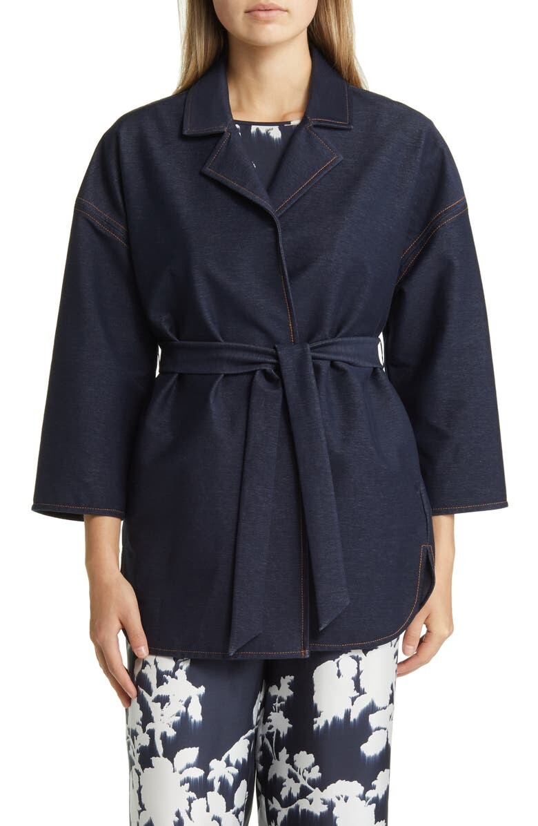 

Куртка из эластичного хлопкового трикотажа с поясом Iacopo MAX MARA LEISURE