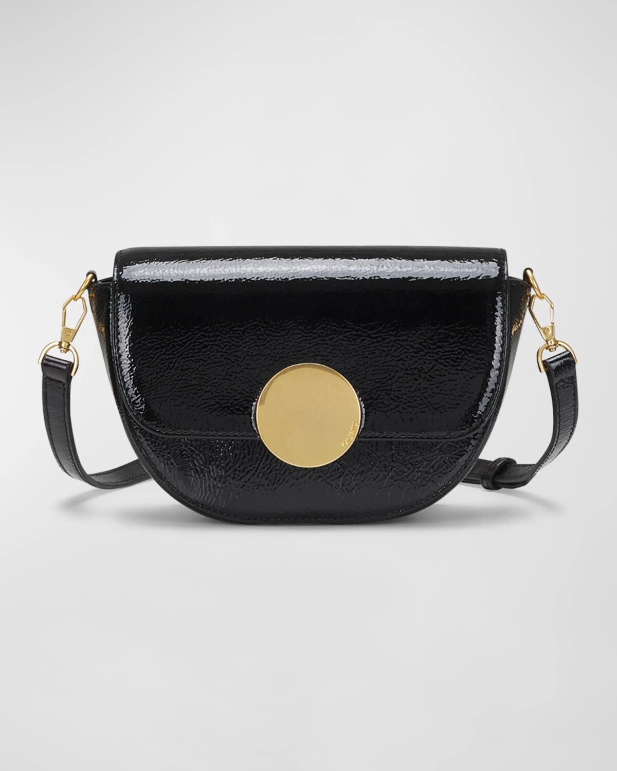 

Сумка через плечо Lottie из мятой лакированной кожи Oryany, цвет Black