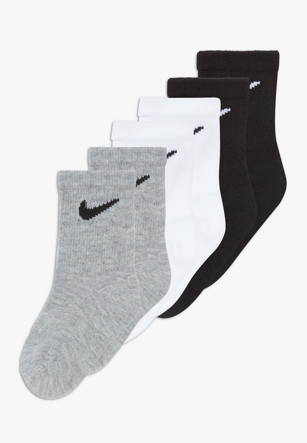 Носки Basic Crew 6 Pack Unisex Nike, цвет white/dark gray heather