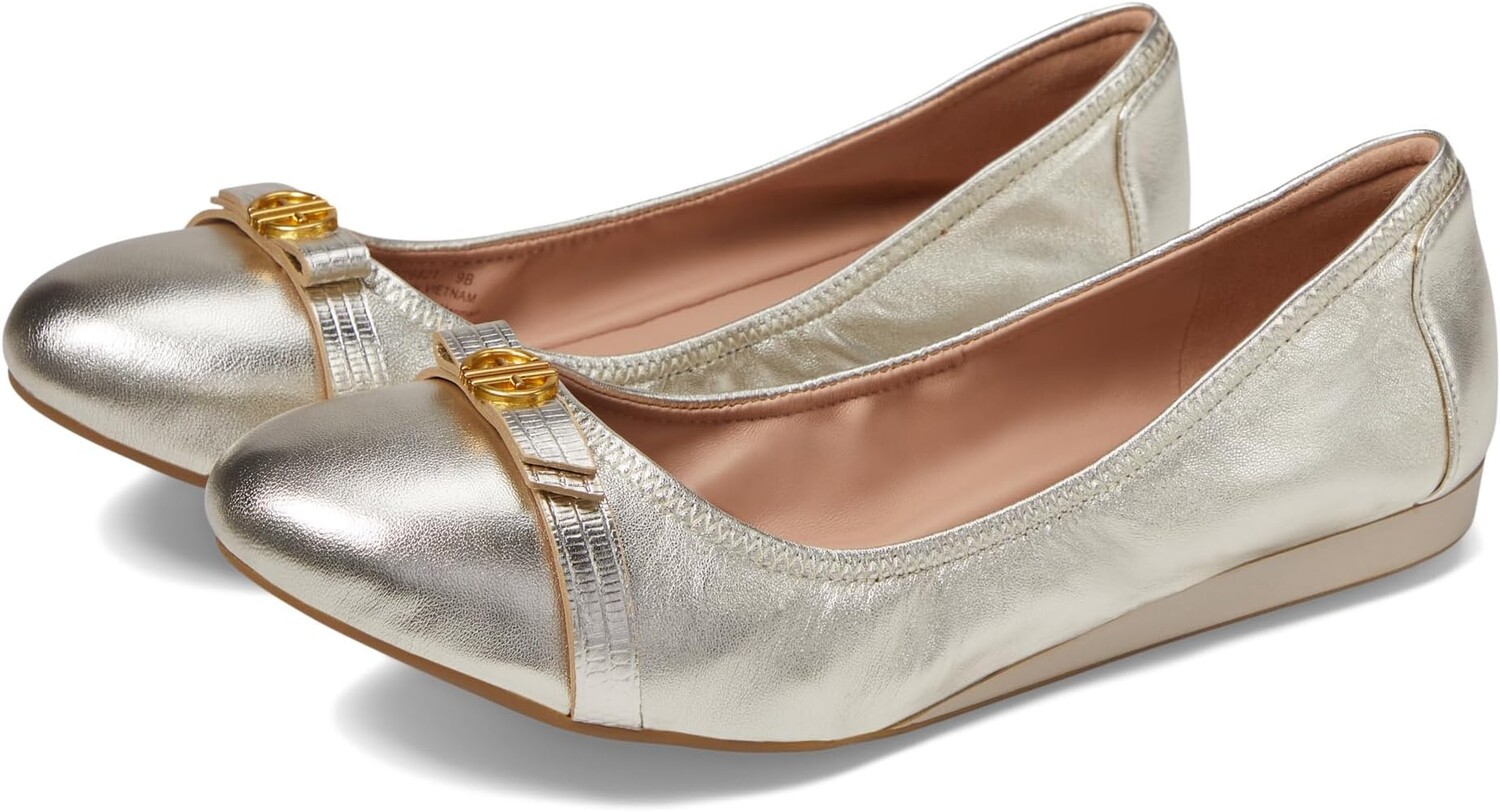 

Балетки Tova Bow Ballet Cole Haan, цвет Gold Talca