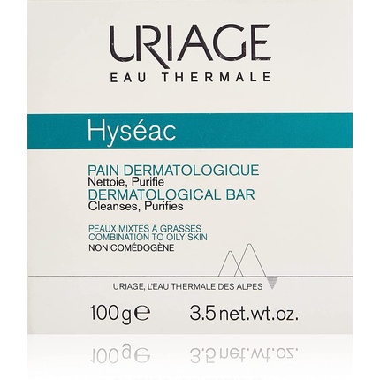Дерматологический батончик Hyseac 100 г, Uriage uriage мыло кусковое hyseac 100 мл 100 г