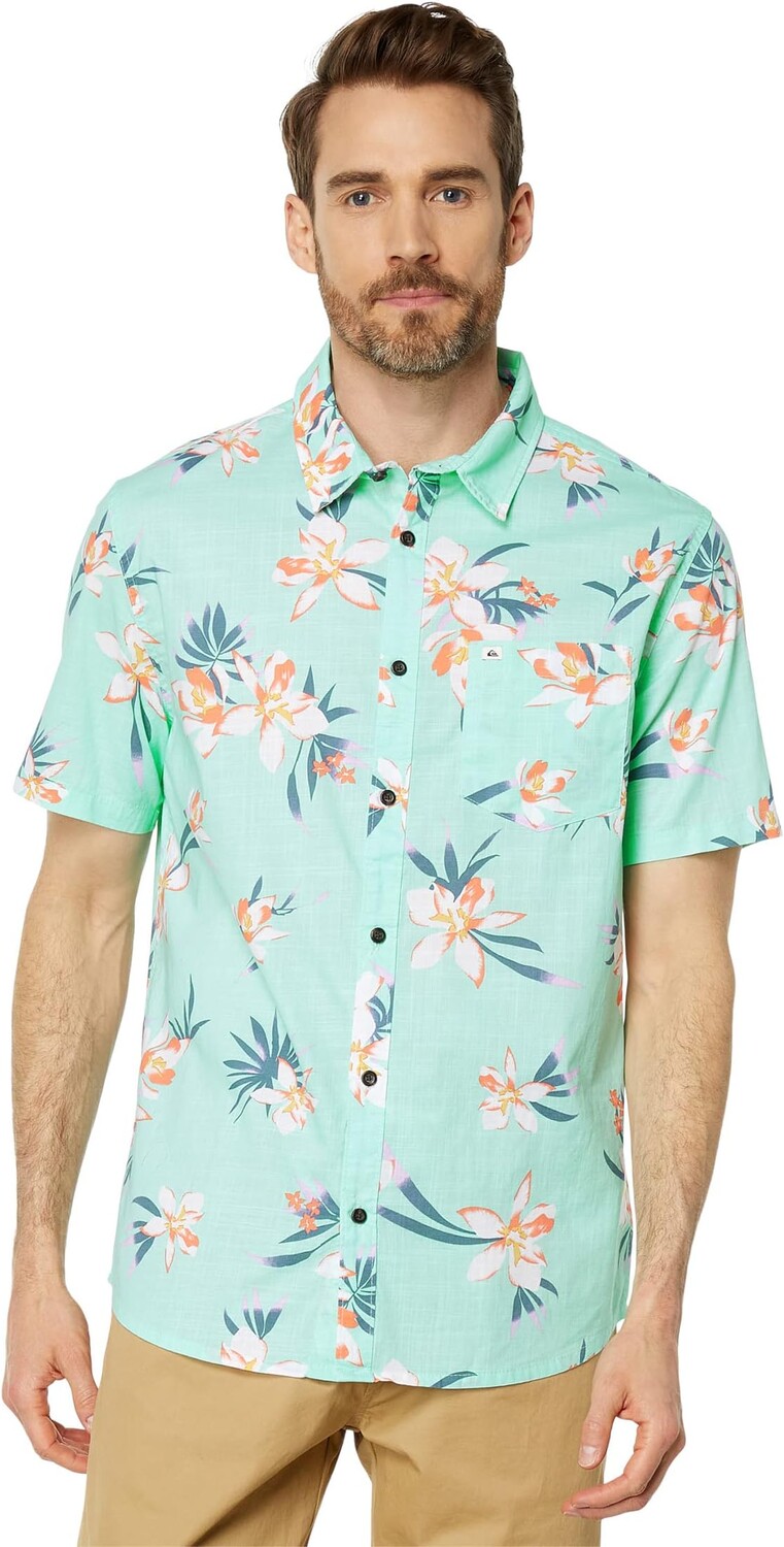 

Рубашка Holidazed Short Sleeve Woven Quiksilver, цвет Beach Glass Holidazed
