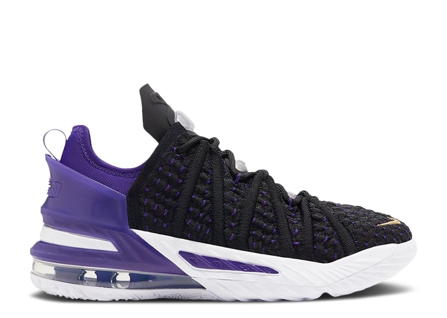 

Кроссовки Nike Lebron 18 Gs 'Lakers', черный