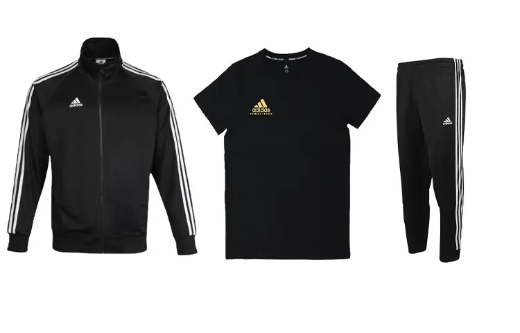 

Повседневная спортивная мужская черная комплект из 3 шт Adidas, черный