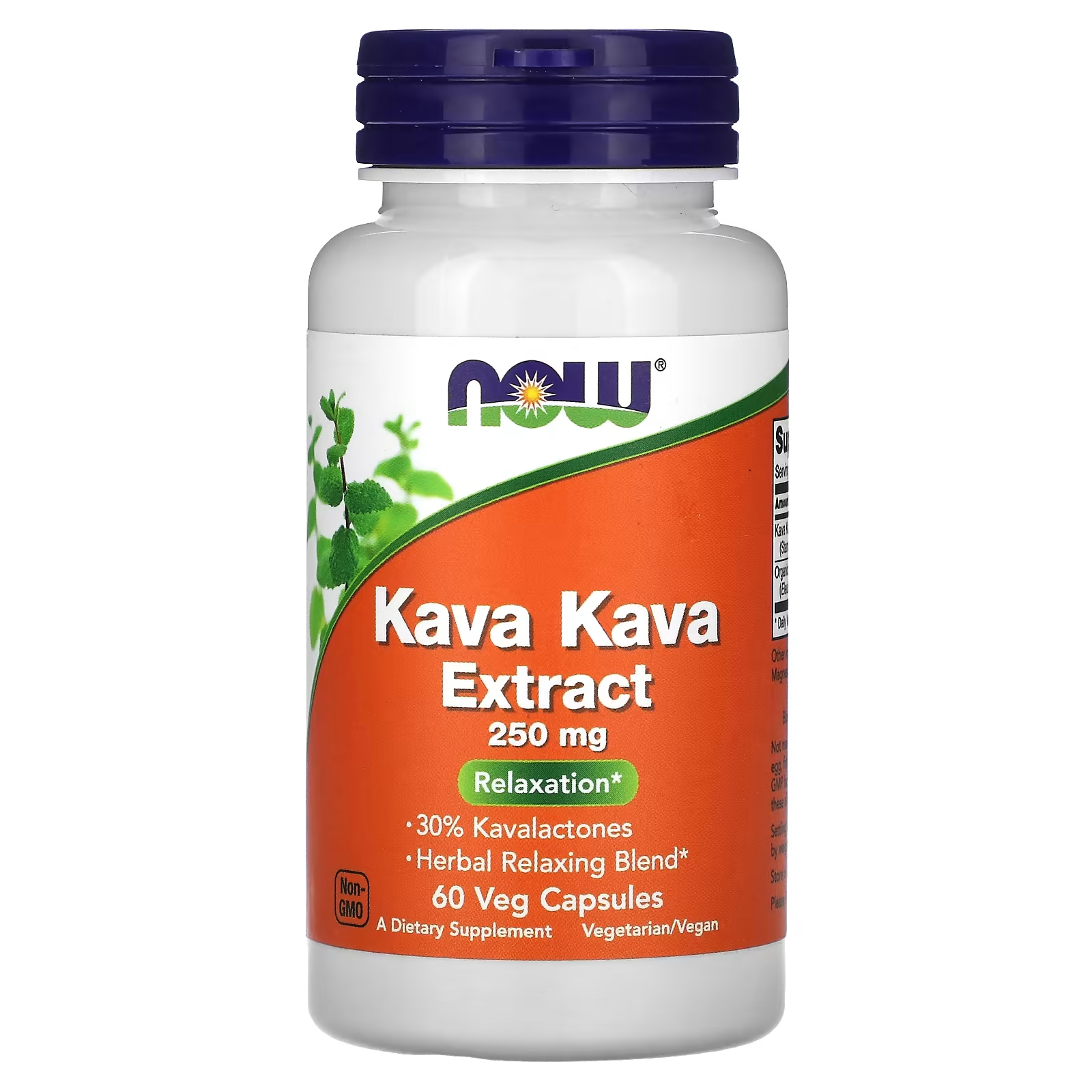 Экстракт кавы-кавы NOW Foods, 60 растительных капсул
