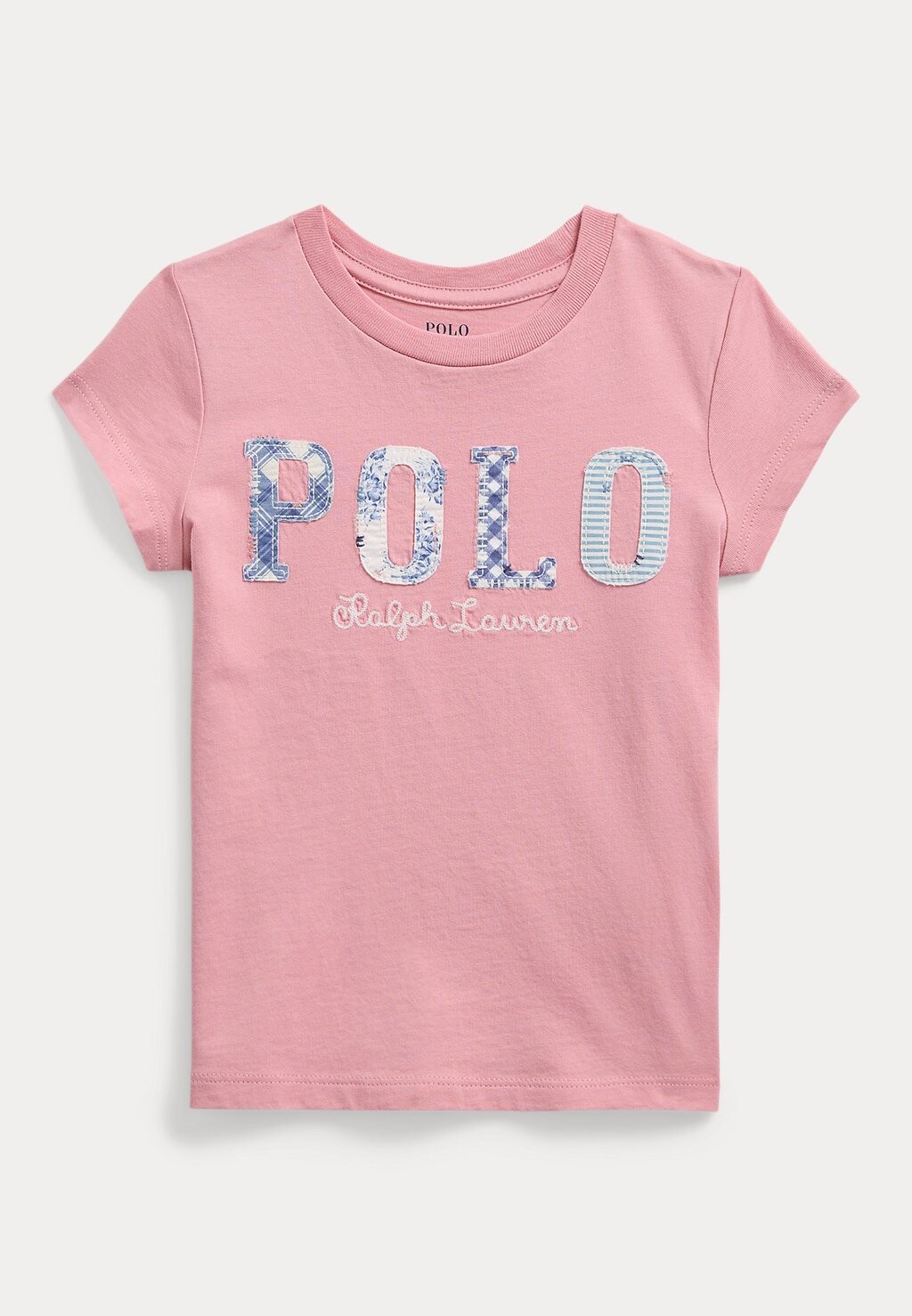 

Футболка MIXED LOGO COTTON JERSEY TEE Ralph Lauren, розовый