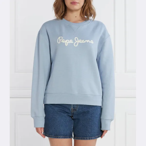 

Толстовка из нанетта стандартного кроя Pepe Jeans London, синий
