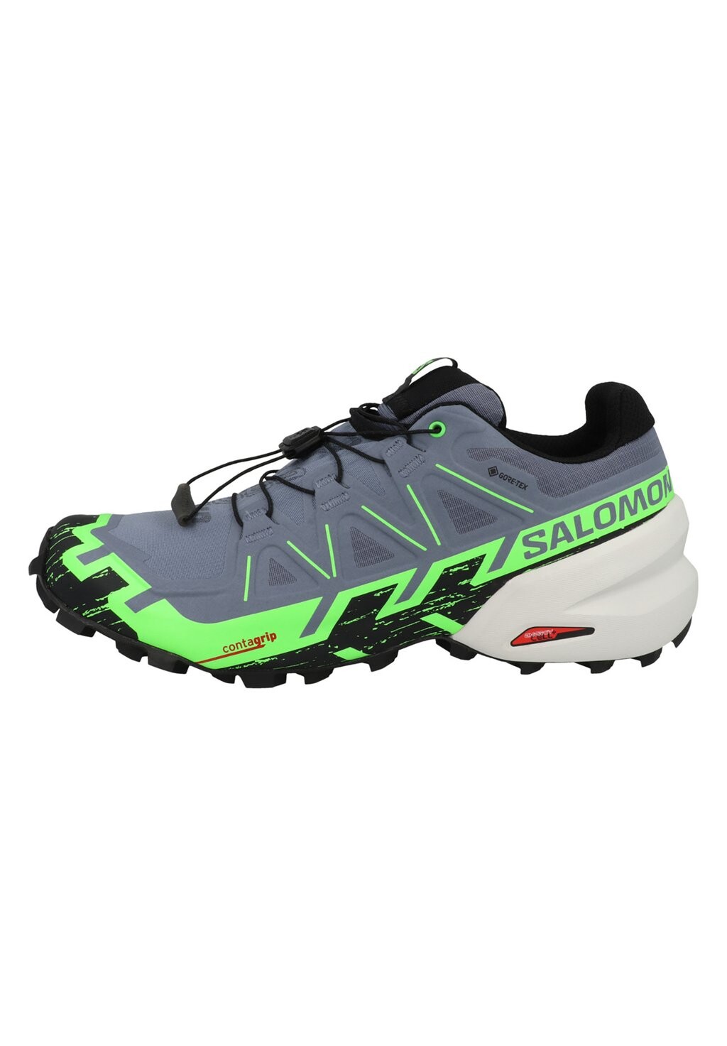 

Кроссовки для бега по пересеченной местности Speedcross 6 Gtx Salomon, цвет flint stone/green gecko/black