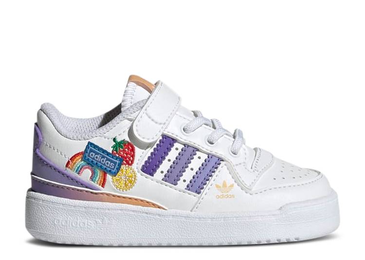 

Кроссовки Adidas FORUM LOW I 'FRUITS & RAINBOW PATCHES', белый