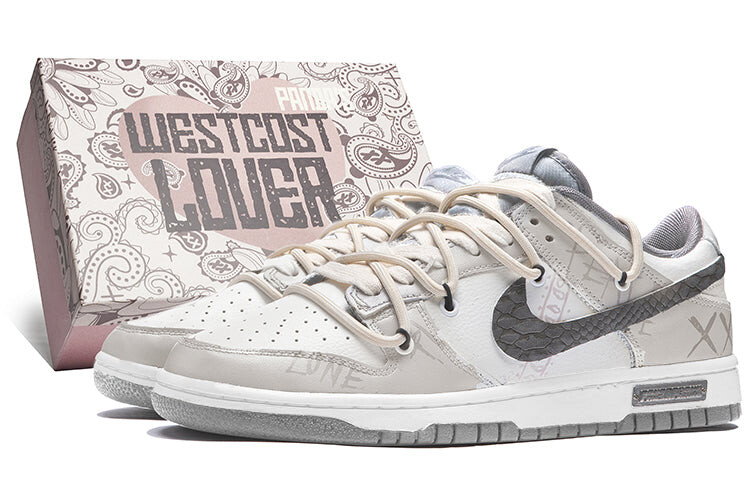 

Кеды Nike Dunk Low Skate, белый / серый