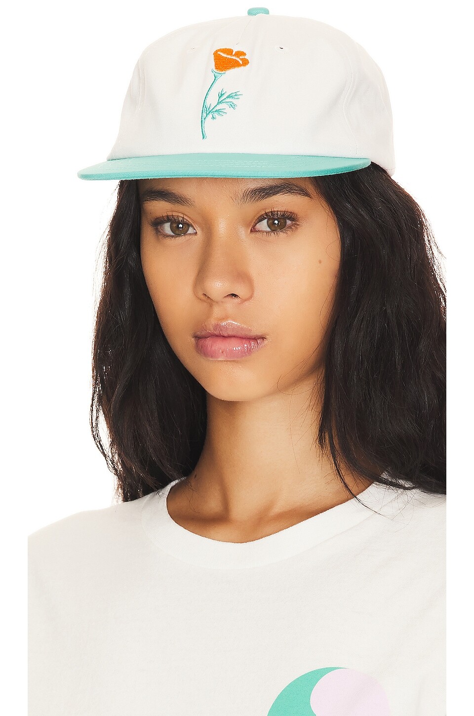 

Кепка Free & Easy Poppy Short Brim Snapback, белый