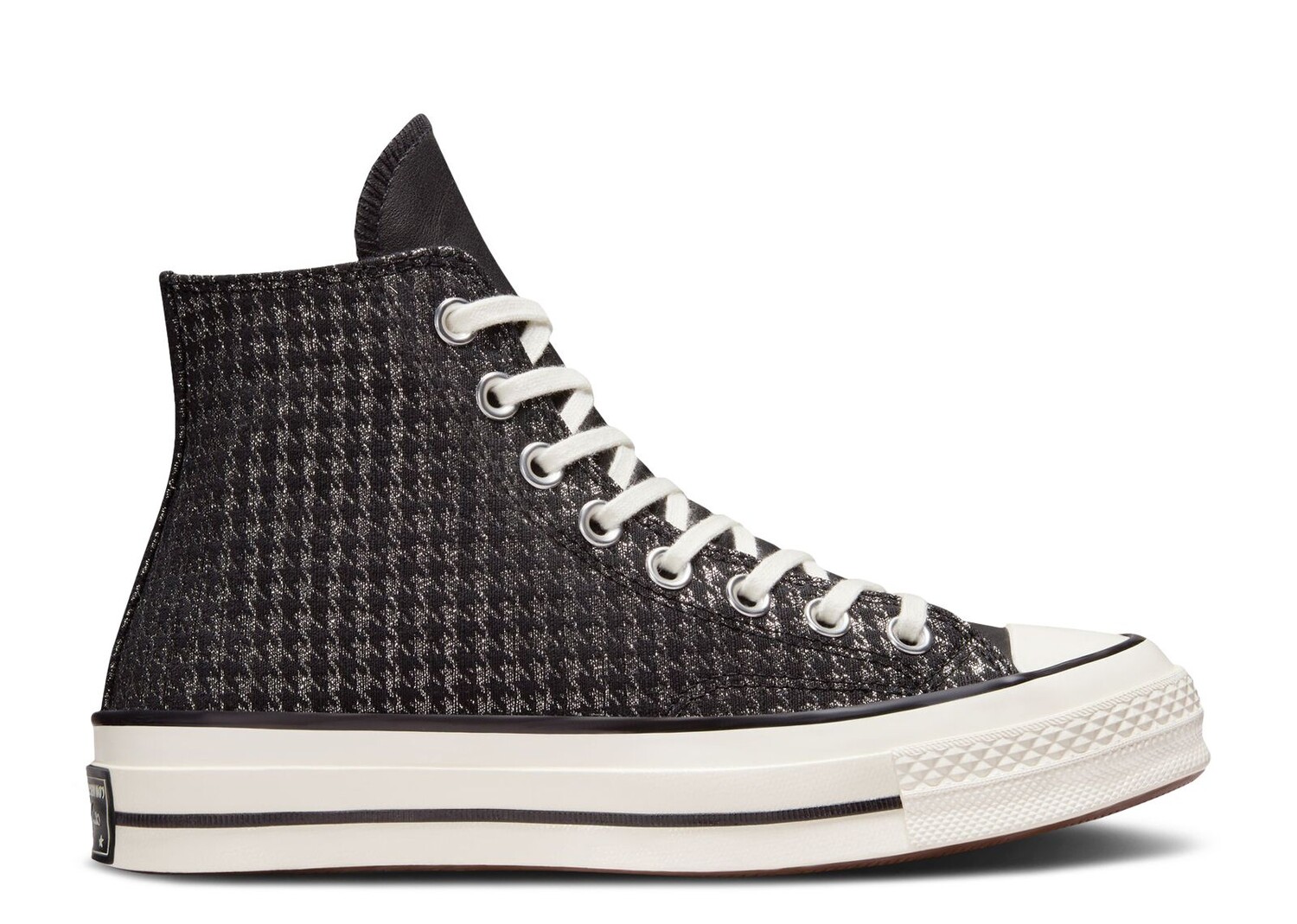 

Кроссовки Converse Wmns Chuck 70 High 'Houndstooth Shine - Black', черный