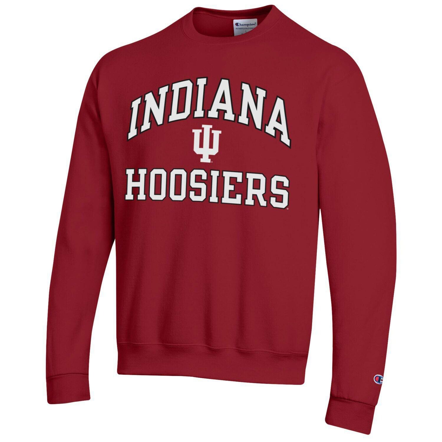 

Мужской пуловер с высоким мотором Crimson Indiana Hoosiers Champion