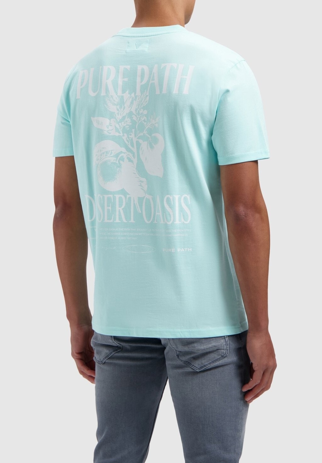 

Футболка с принтом CREWNECK SS Pure Path, цвет aqua