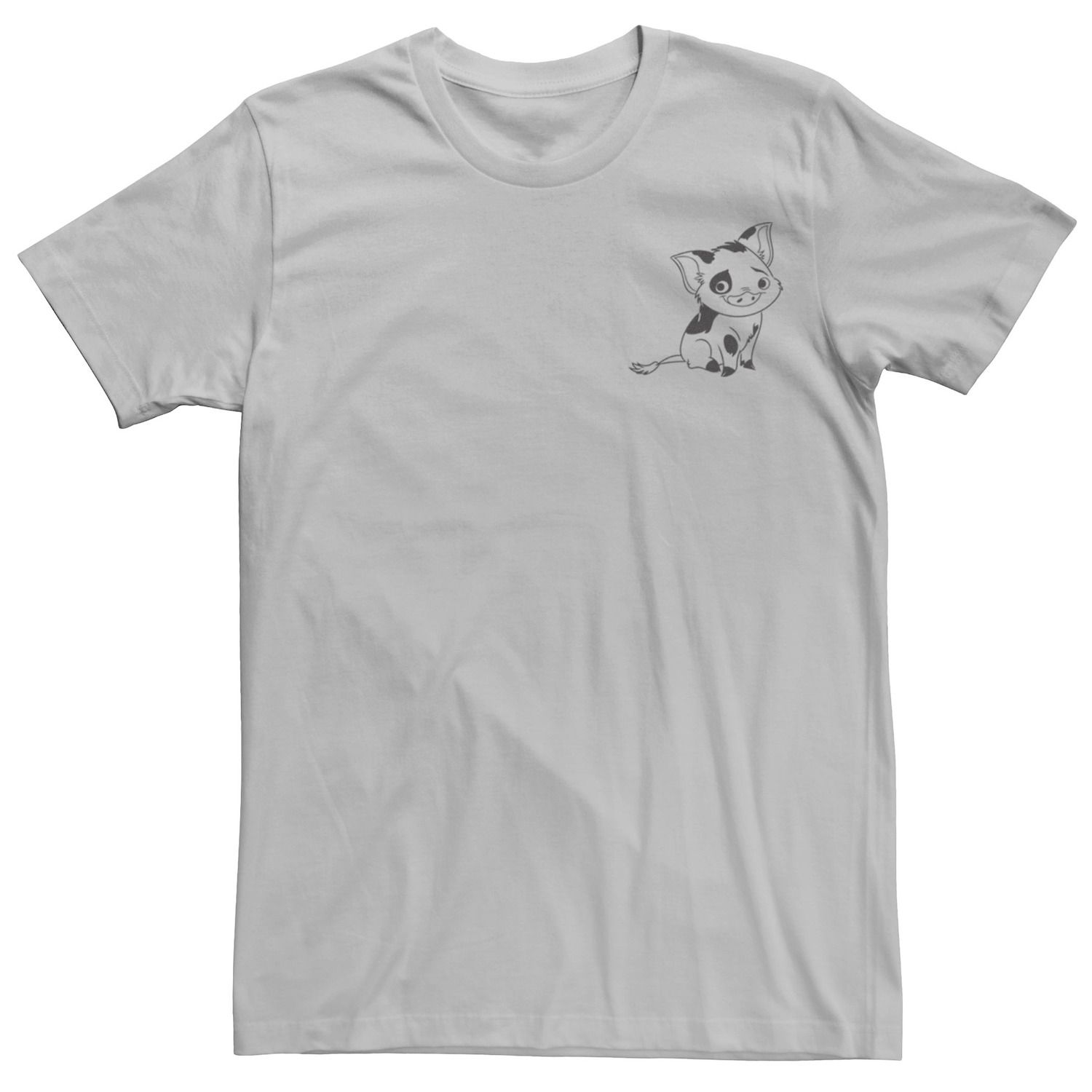 Мужская футболка Moana Pua Outline с левой стороны груди Disney