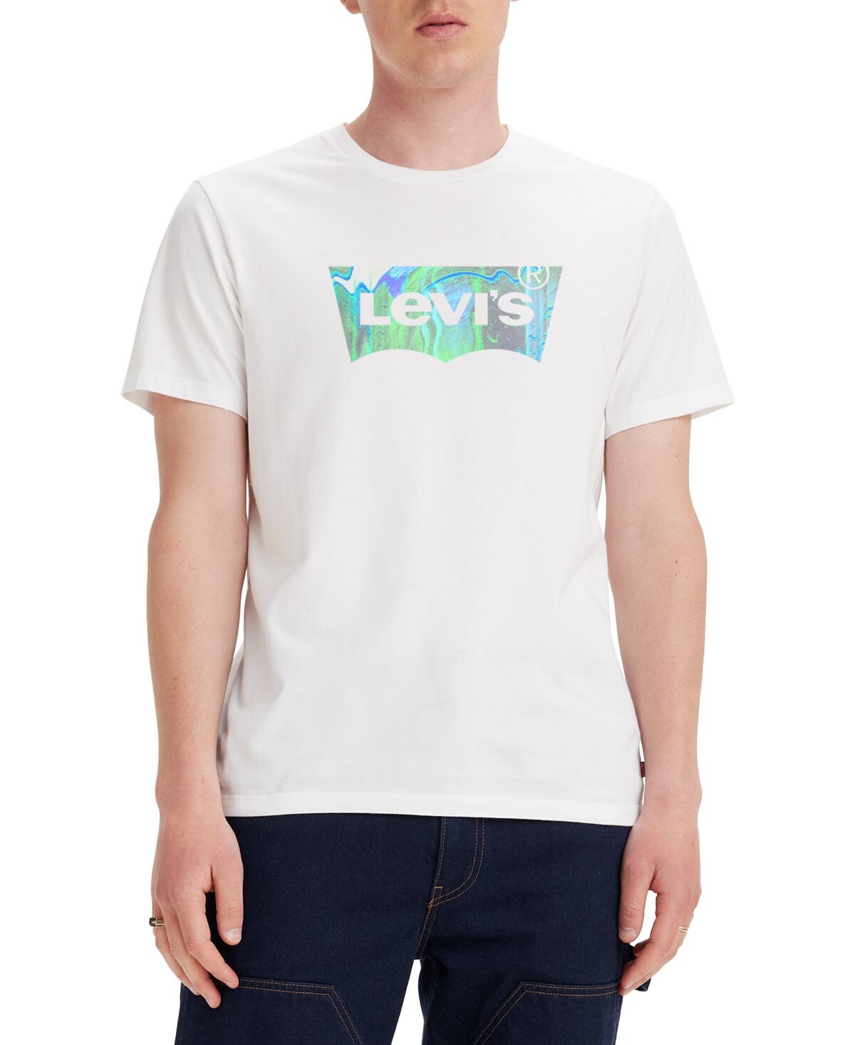 

Мужская классическая футболка стандартного кроя с графическим логотипом Levi's