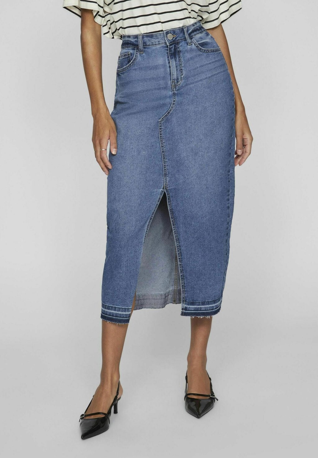 

Джинсовая юбка VILA, цвет medium blue denim