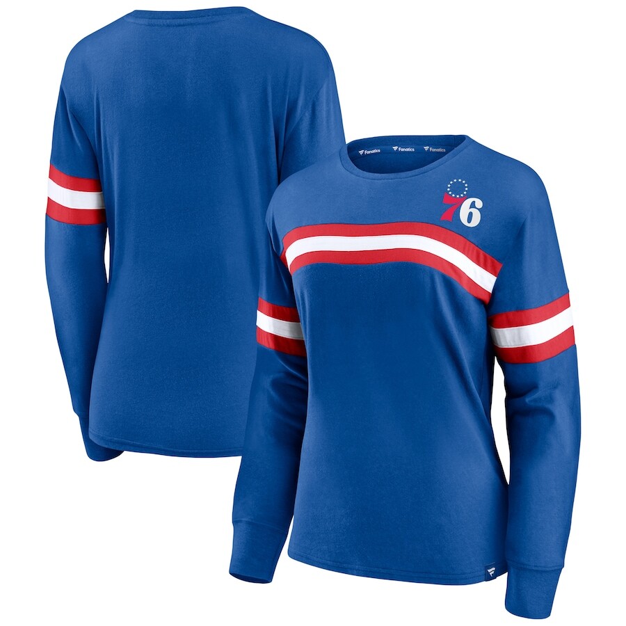 

Футболка с длинным рукавом Fanatics Branded Philadelphia 76Ers, роял