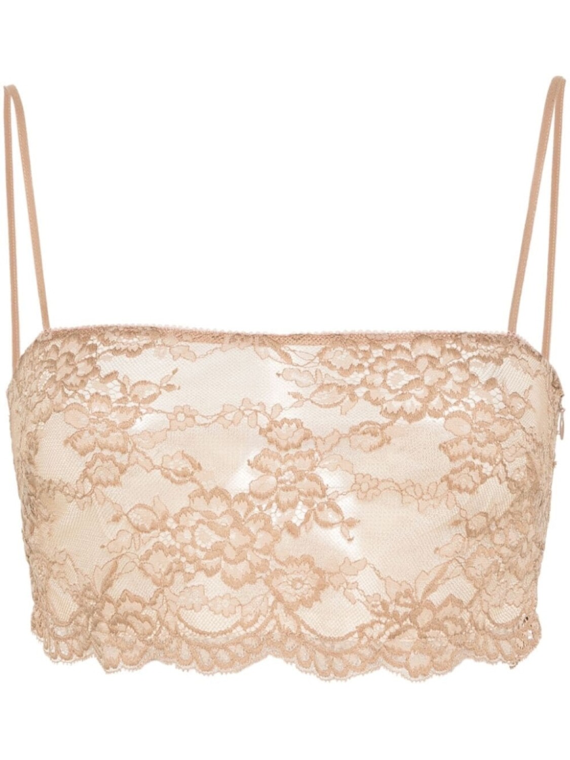 

Blumarine укороченный топ из цветочного кружева, серый