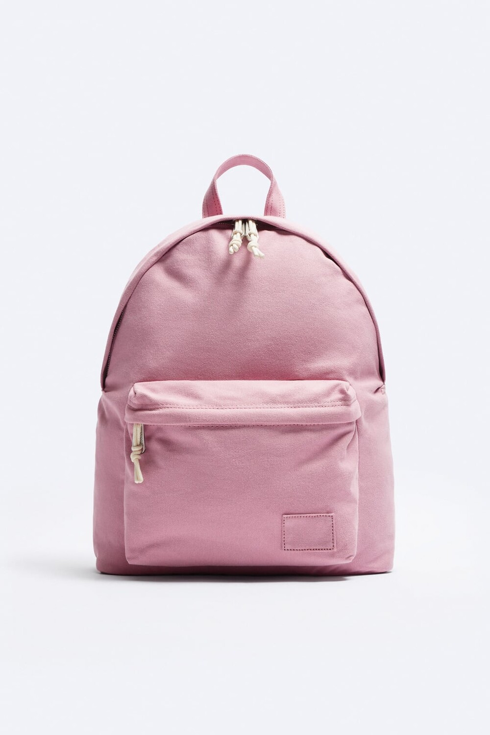 

Рюкзак из вытяженного канваса ZARA, розовый