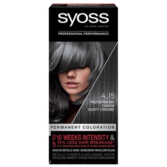 

Краска для волос 4_15 Дымчатый Хром Syoss, Permanent Coloration