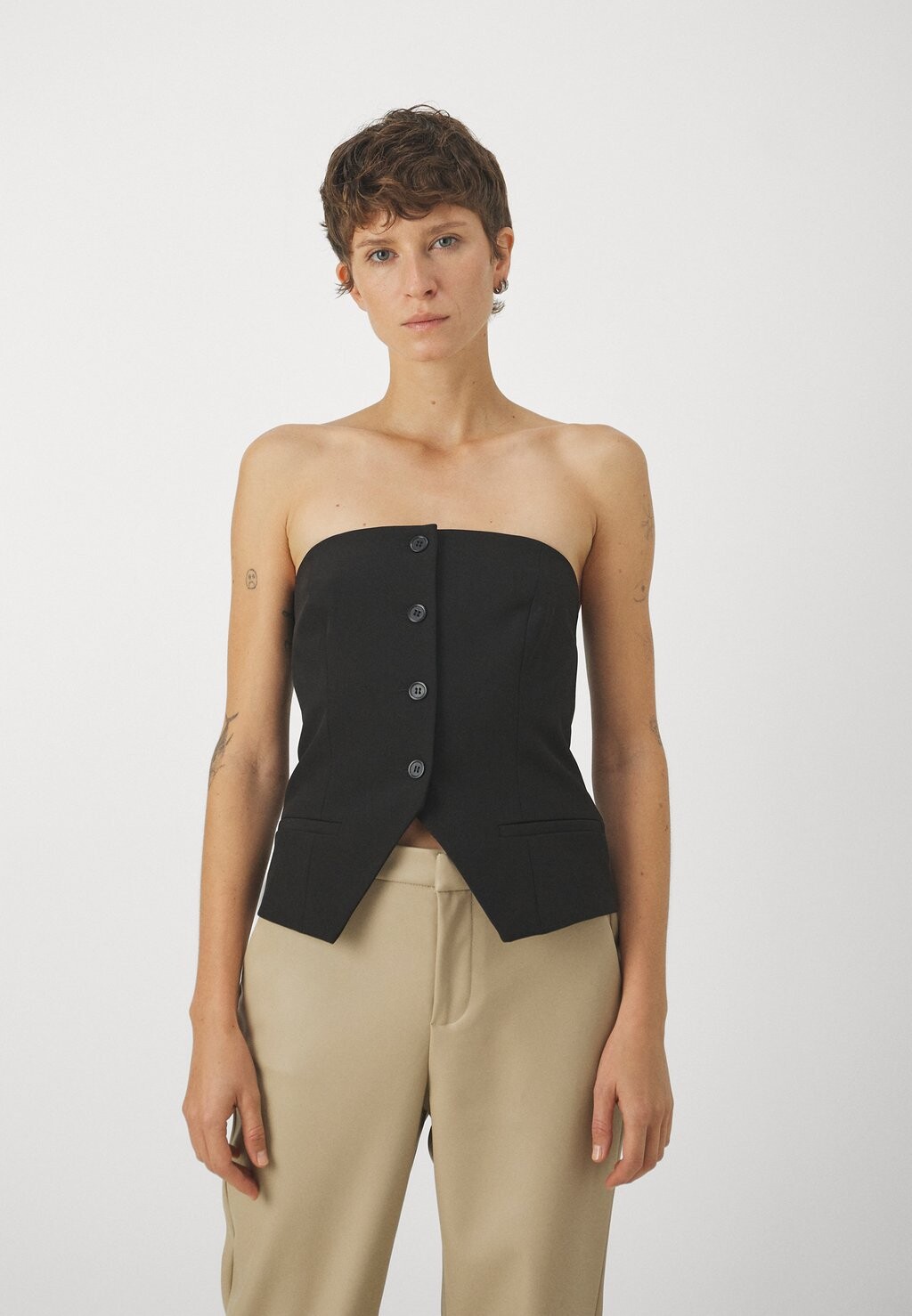 

Топ Onlpanny Tube Vest ONLY, черный
