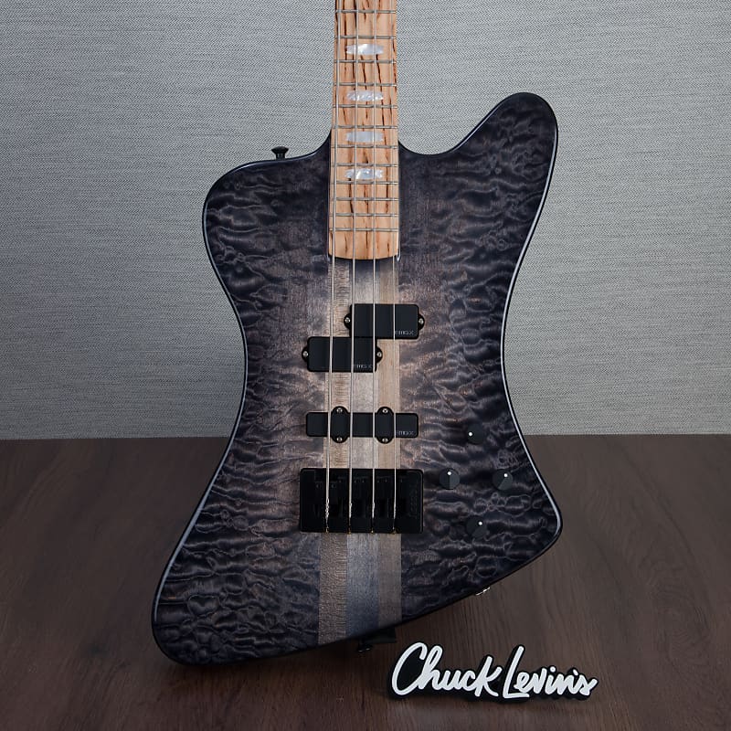 Басс гитара Spector USA Custom NS-2X Electric Bass - Roswell Gray Burst - CHUCKSCLUSIVE - #030 - Display Model