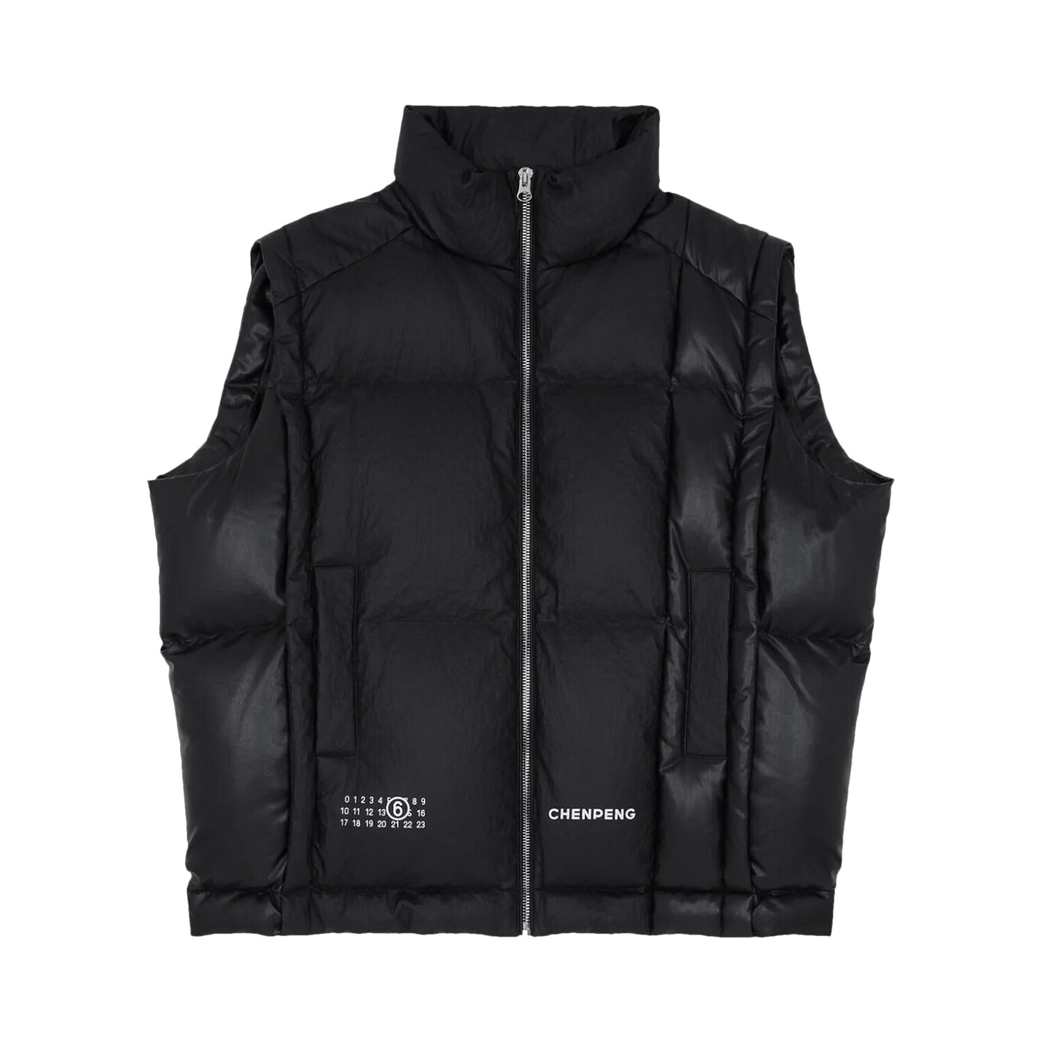 

Утепленный жилет MM6 Maison Margiela, цвет черный