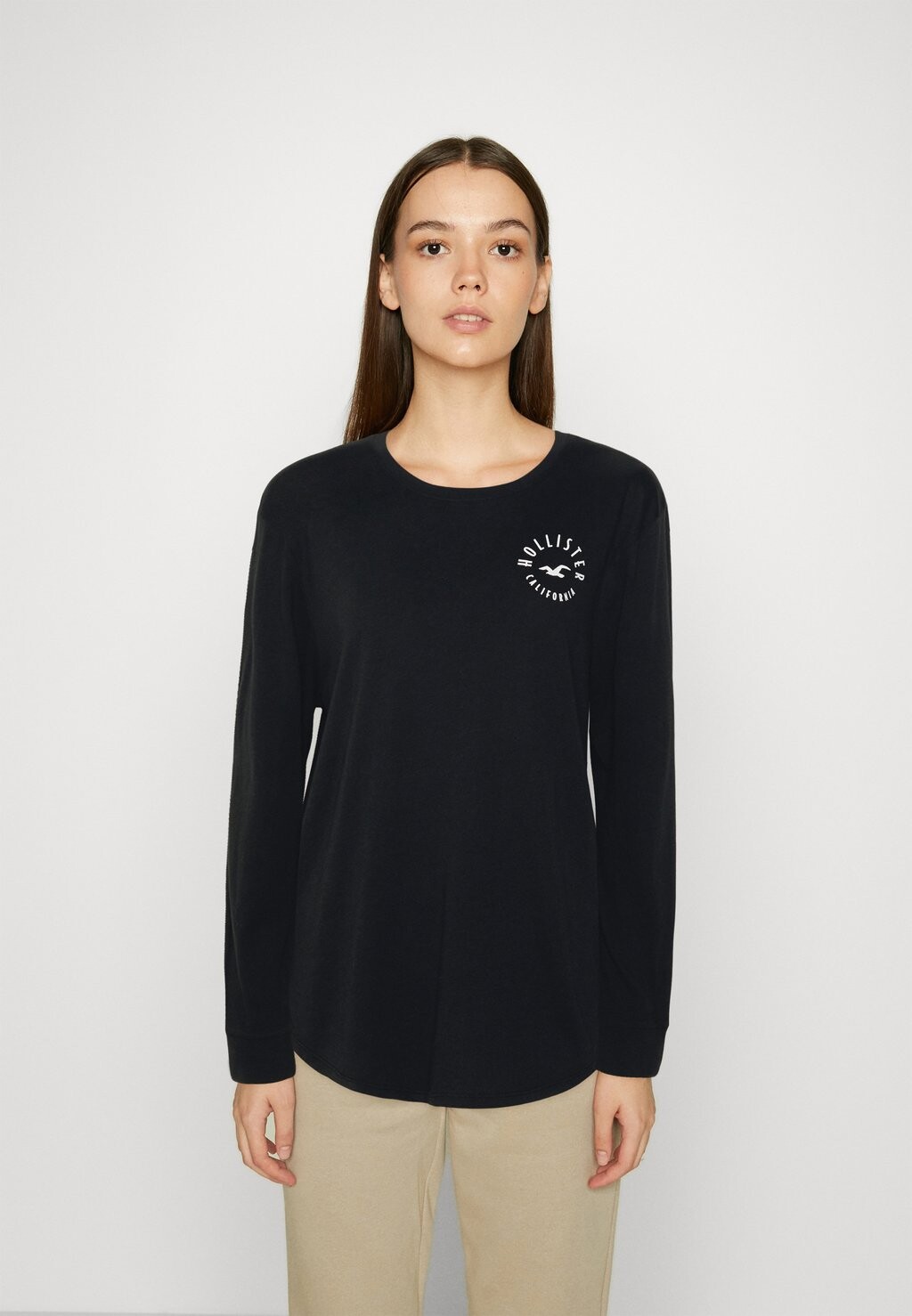 

Топ с длинными рукавами Hollister Co., черный