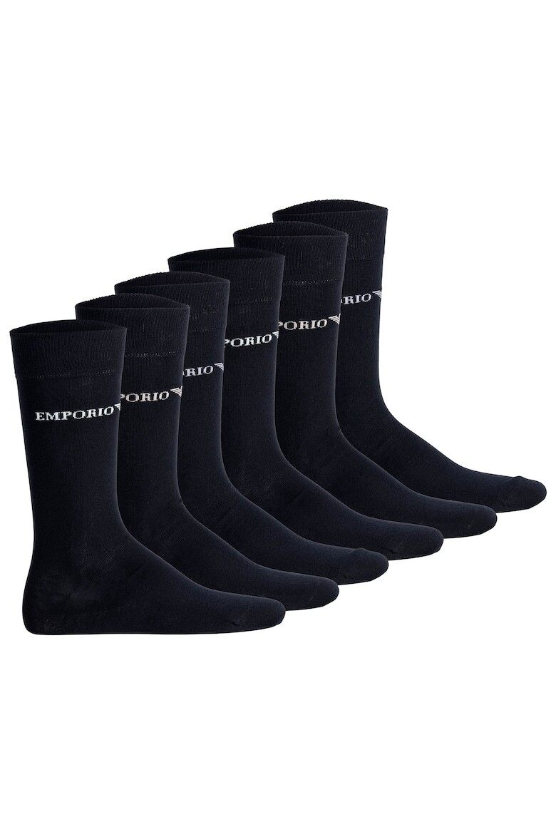 

Носки длинные с логотипом - 6 пар Emporio Armani, черный
