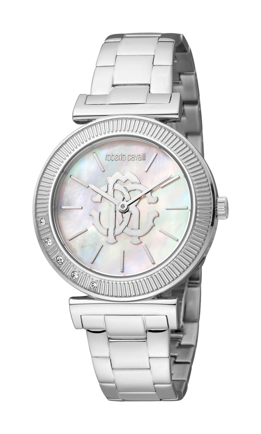 

RC5L004M0045 Часы из нержавеющей стали с изображением Roberto Cavalli, серебро