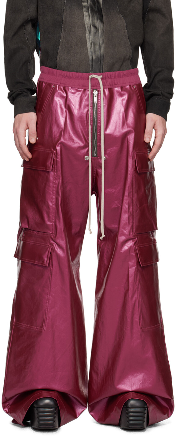 

Розовые брюки карго Rick Owens Cargobelas, Розовый