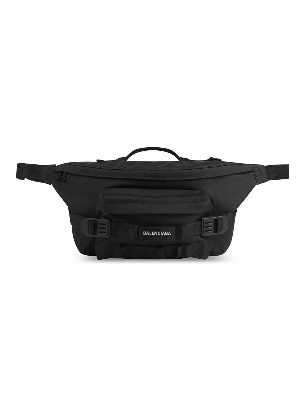 

Армейская большая поясная сумка Balenciaga, черный