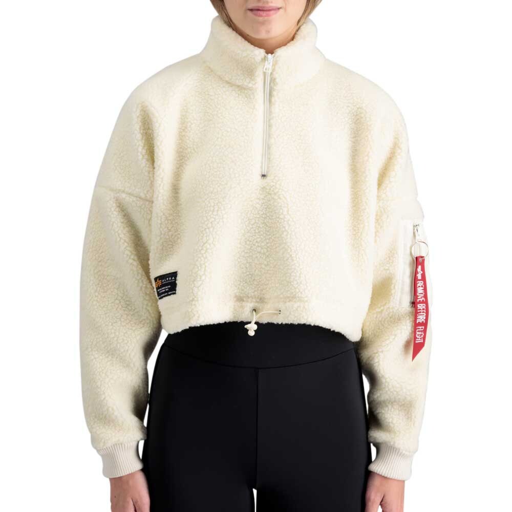 

Толстовка Alpha Industries Teddy COS Full Zip, бежевый