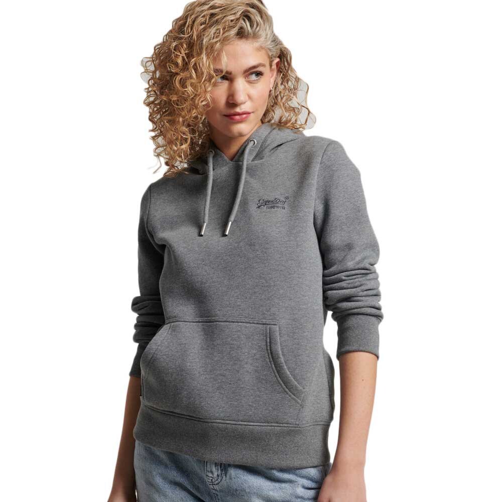 

Худи Superdry Vintage Logo Embroidered, серый